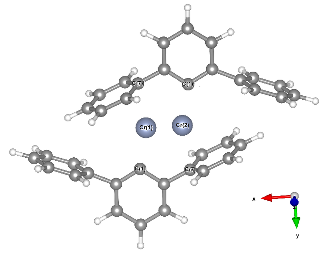 The agreement between DFT and CASSCF of a Cr(I)-Cr(I) study